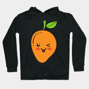 Cute Mango winking and blushing Hoodie